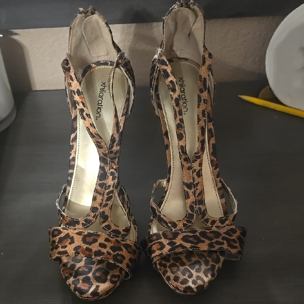 Xhilaration Leopard Print Women's Heels